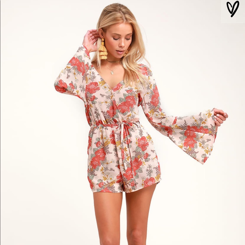 Lulus floral romper